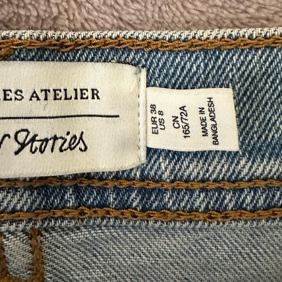& Other Stories denim mini‎ skirt Size US 8 - Picture 9 of 12
